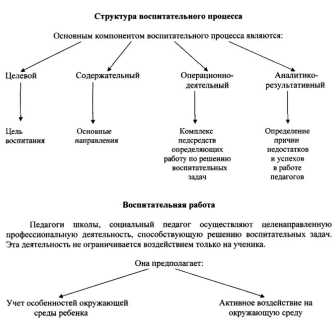 Воспитательный процесс - Структура и логика воспитательного процесса